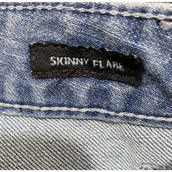 Calvin Klein Jeans Skinny Flare size 31/12 Medium Blue Wash 5-pocket Stretch - Picture 9 of 10